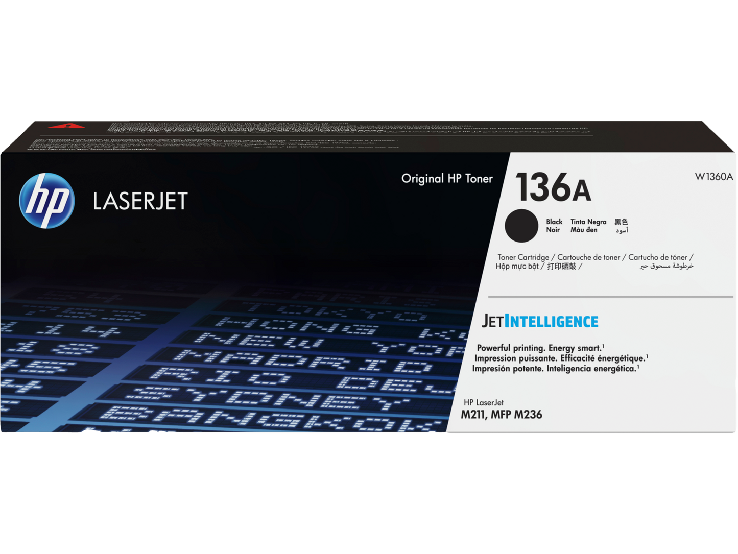 W1360A Cartucho de Tóner HP 136A Negro LaserJet Original