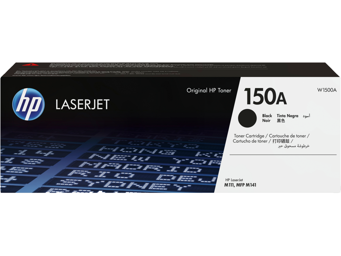 W1500A Cartucho de Tóner Original HP LaserJet 150A negro