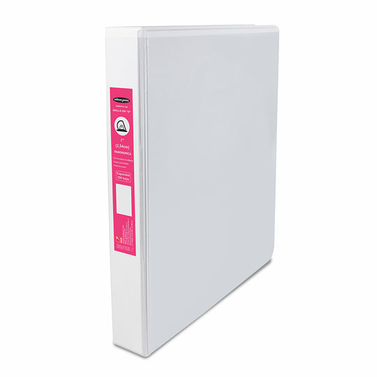 Carpeta panorama ACCO herraje D 1 pulgada color blanco tamaño carta