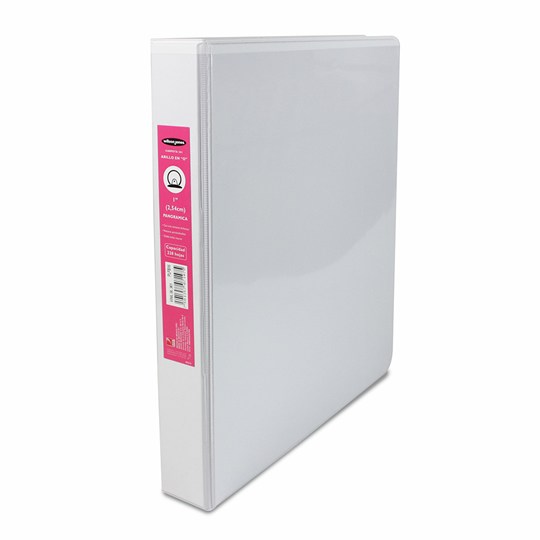 Carpeta panorama ACCO herraje O 1 pulgada color blanco tamaño carta