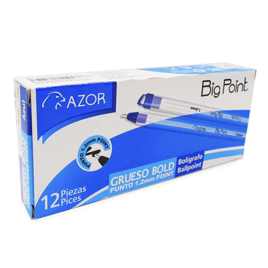 Bolígrafo grueso BIG POINT Azul 1.2 mm