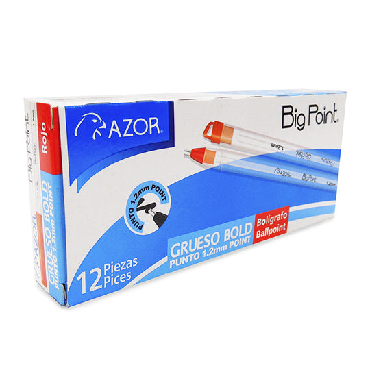 Bolígrafo grueso BIG POINT Rojo 1.2 mm