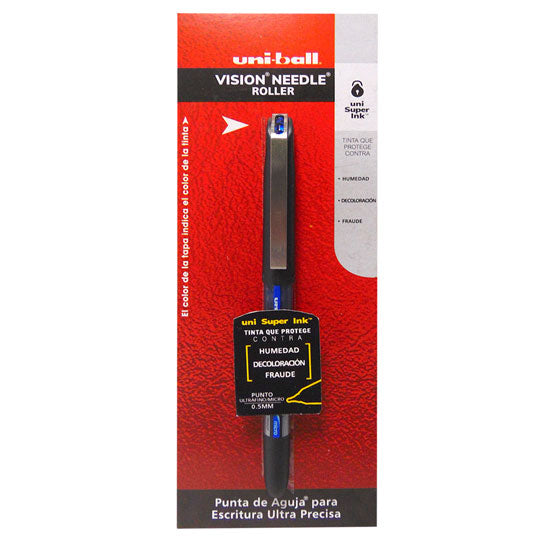 Bolígrafo Uni-B Vision Antifraude Punto Ultra Fino 0.5 mm, Azul - 1 Pieza