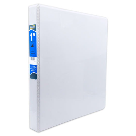 Carpeta panorámica KINERA con herraje en O 1 pulgada color blanco tamaño carta