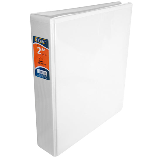 Carpeta panorámica KINERA herraje en O 2 pulgadas color blanco tamaño carta