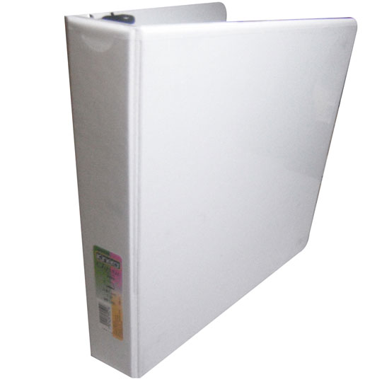 Carpeta panorámica KINERA herraje D 1.5 pulgadas color blanco tamaño carta