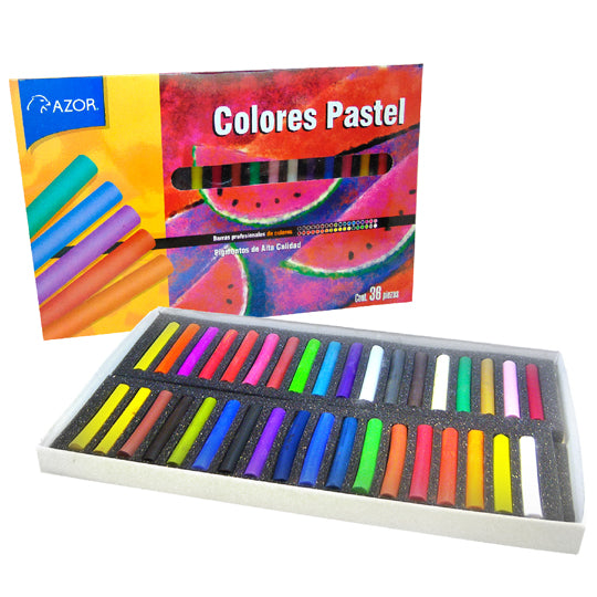 Gises Stafford Colores Pastel Seco, Surtidos - Caja con 36 Piezas