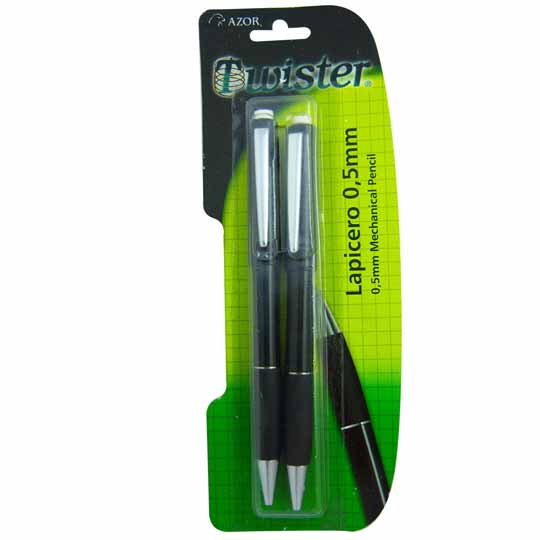 Lapicero Twister AZOR 0.5 mm - blíster con 2 piezas