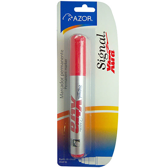 Marcador permanente Signal Xtra AZOR rojo