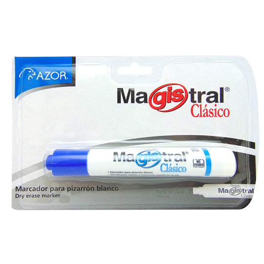 Marcador para pizarrón Magistral Clásico AZOR azul