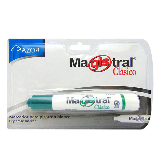Marcador Magistral Clásico Punta Cincel, Verde - 1 Pieza