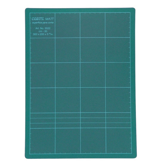 Base de Corte Corty 30 x 22cm, Verde - 1 Pieza