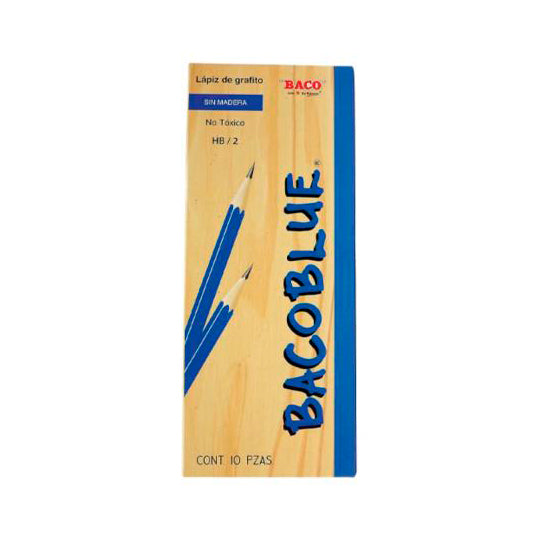 Lápiz BACOBLUE HB no. 2 - caja con 10 lápices