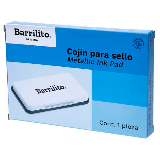 Cojín para Sello Barrilito Grande, Tinta Negra - 1 Pieza