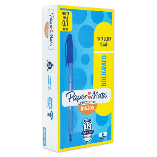 Bolígrafo Kilometrico Punto Fino, Azul - Caja con 12 Piezas