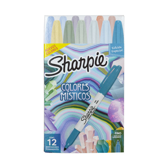 Marcador permanente Mystics SHARPIE surtidos - caja con 12 piezas