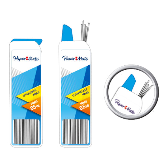 Puntillas BEROL 0.5mm - 1 tubo con 12 puntillas