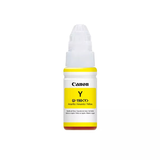 TINTA CANON, COLOR AMARILLO, GI-190 Y