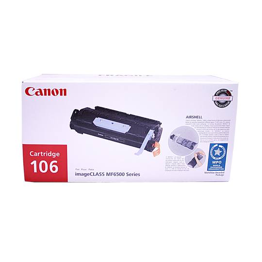0264B001AA Tóner Canon 106 Negro, 5000 Páginas, para MF6530, MF6550