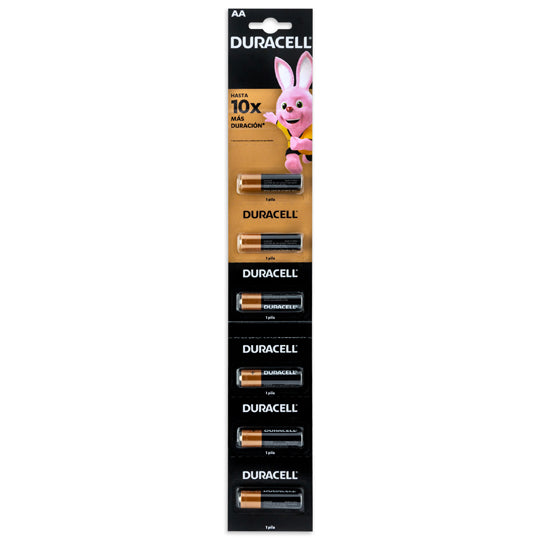 Pila alcalina Duracell AA blíster 1.5 volts - 6 pilas