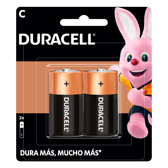 Pila alcalina Duracell C blíster 1.5 volts - 2 pilas