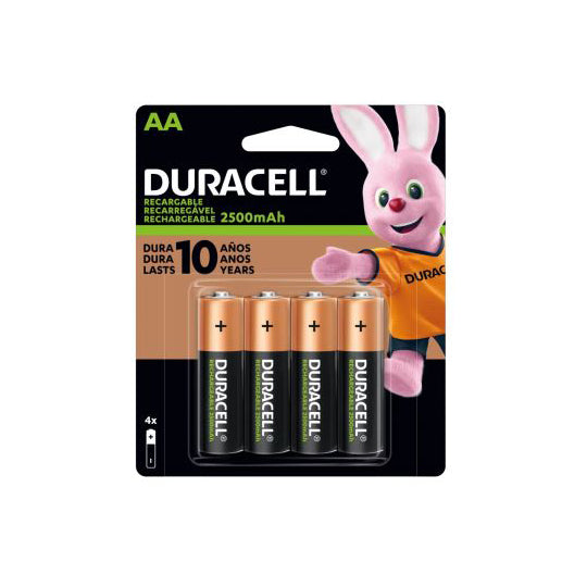 Pila recargable AA DURACELL blíster - 4 piezas