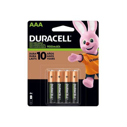 Pila recargable AAA DURACELL blíster - 4 piezas