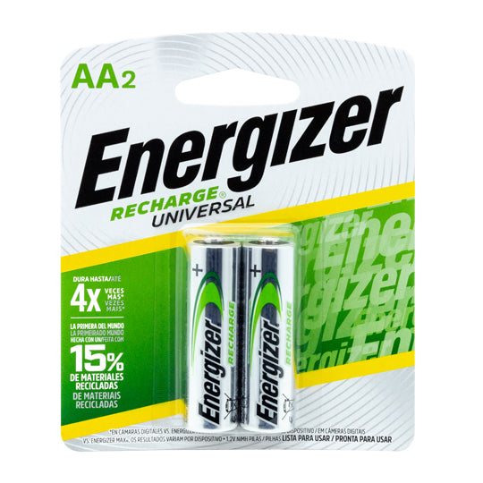 Pila recargable AA ENERGIZER blíster - 2 piezas