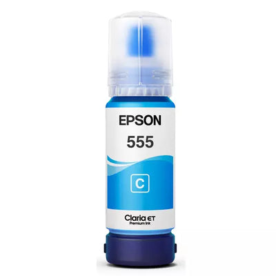 Botella de Tinta Epson T555, Cyan, 70ml, Inyección de tinta