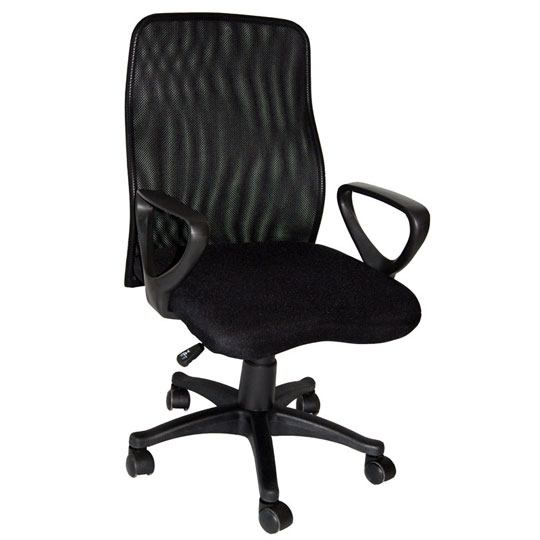 Silla operativa con malla ERGO modelo 1420 color negro
