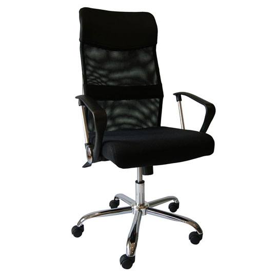 Silla ejecutiva con malla 1460 ERGO color negro