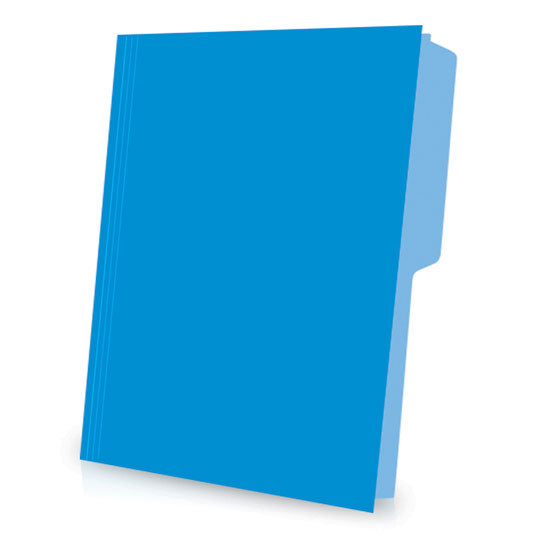 Folder 1/2 ceja PENDAFLEX broche de 8cm color azul claro tamaño carta