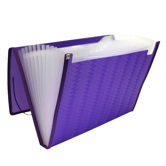 Archivo Expandible Oxford Tamaño Carta, Color Morado - 1 Pieza