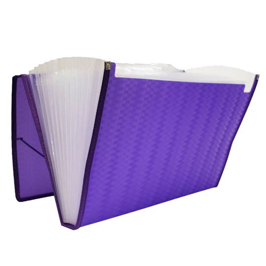 Archivo Expandible Oxford Tamaño Oficio, Color Morado - 1 Pieza
