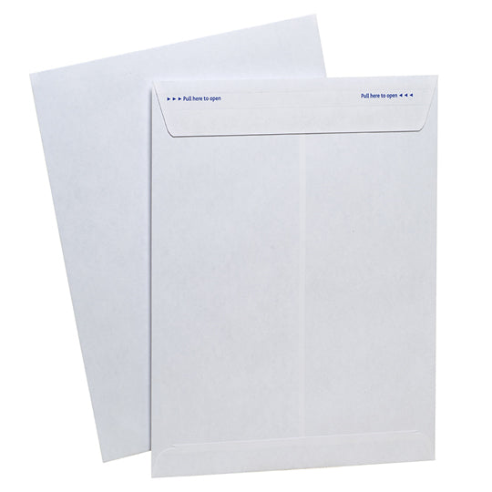 Sobre para documentos AMPAD mecanismo de seguridad color blanco de 22.9 X 30.5cm