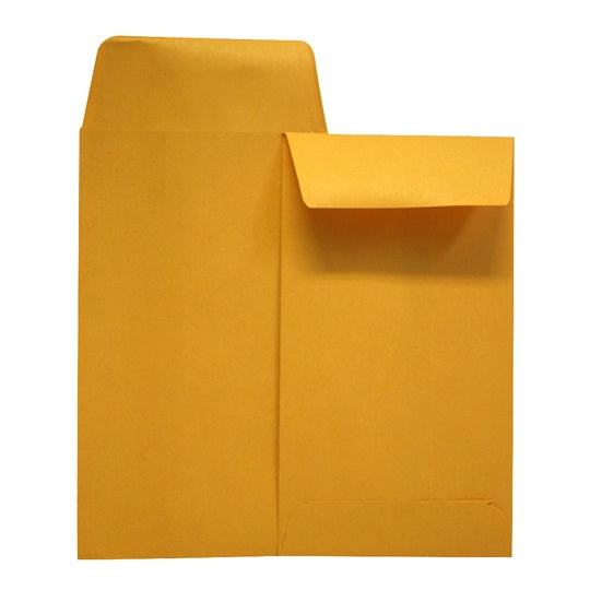 Sobre kraft Coin AMPAD cierre engomado color amarillo kraft medidas 8.9 X 16.5cm con 500 piezas