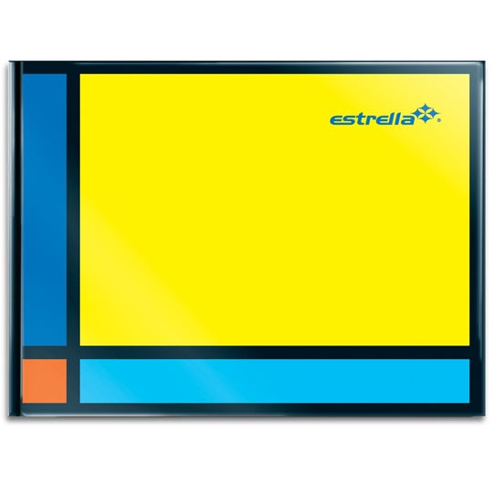 Libreta 1/4 forma italiana ESTRELLA raya 144 hojas