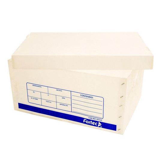 Caja de Archivo Fortec Tamaño Oficio, Color Blanco - 1 Pieza