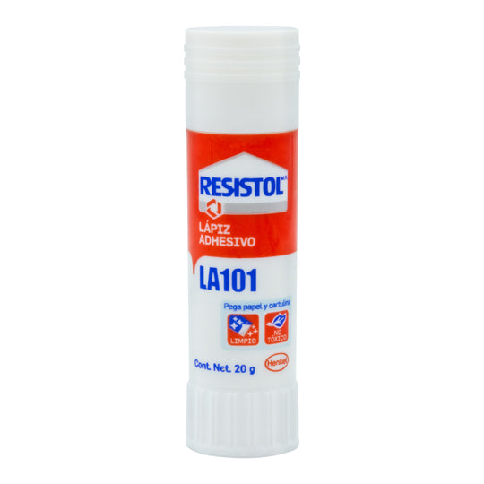 Lapiz Adhesiivo Resistol de 20grs, Blanco - 1 Pieza
