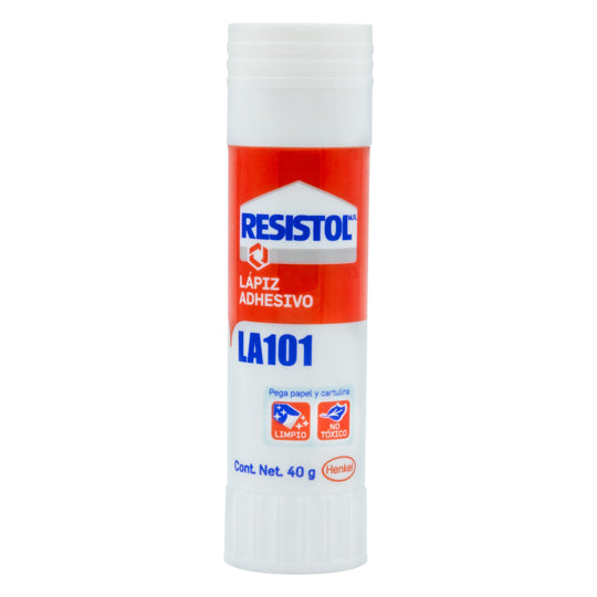 Lapiz Adhesiivo Resistol de 40grs, Blanco - 1 Pieza