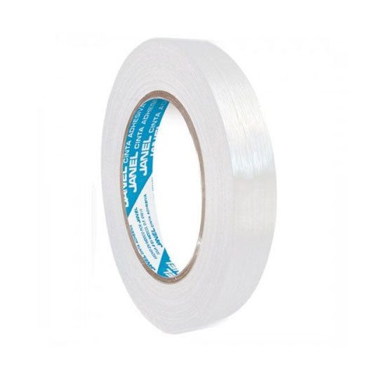 Cinta Filamento Janel Transparente de 12mm x 50m - 1 pieza