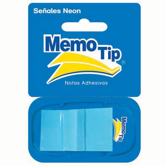 Banderitas con Despachador JANEL, Azul - Estuche con 50 Banderitas