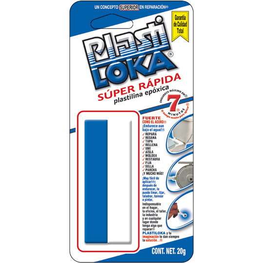 Plastiloka Súper rápida 20grs - 1 Pieza