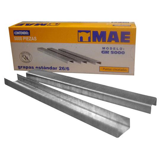 Grapa Estándar MAE 26/6 (6 mm) - caja con 5000 grapas