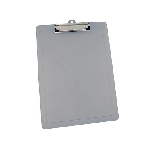 Tabla Sujetapapel MAE de Plástico Tamaño Esquela con Clip, Humo - 1 Pieza