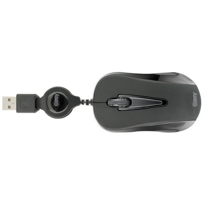 MOUSE MINI Perfect Choice óptico retráctil negro