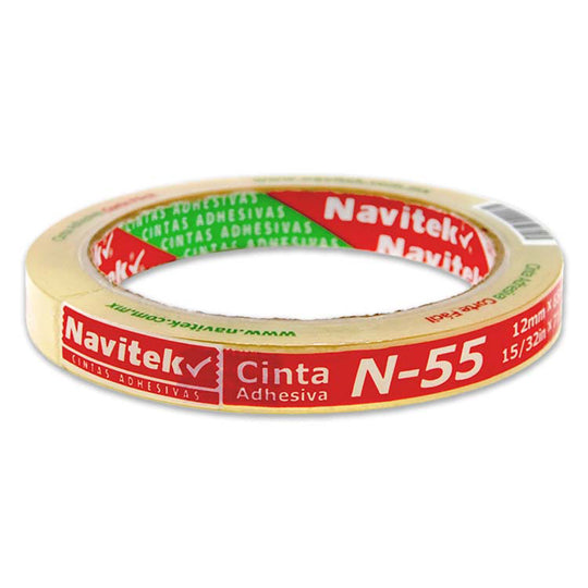 Cinta Adhesiva Navitek Transparente de 12mm x 65m - 1 pieza