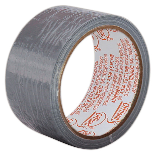 Cinta de Ducto Offiland Color Plata de 48mm x 10m - 1 pieza