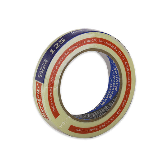 Cinta Masking Tape Navitek Color Natural de 18mm x 50m - 1 Pieza