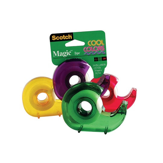 Cinta Magica Scotch con despachador, Surtido de 19mm x 16.5m - 1 Pieza